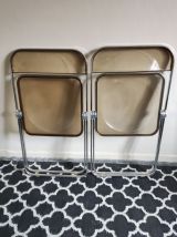 chaises pliantes plexi fumé