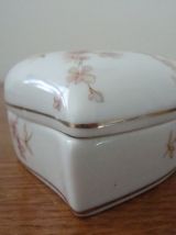 Boite à bijoux en céramique du Portugal en forme de coeur