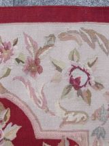 Tapis vintage Français Aubusson fait main, 1Q03