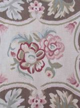 Tapis vintage Français Aubusson fait main, 1Q07