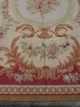 Tapis vintage Français Aubusson fait main, 1Q11