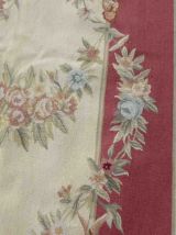 Tapis vintage Français Aubusson fait main, 1Q11