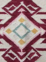Tapis vintage Indien Dhurri fait main, 1Q12