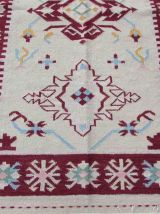 Tapis vintage Indien Dhurri fait main, 1Q12