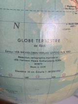 Globe vintage 1973 terrestre de Räth ex-RDA - 47 cm