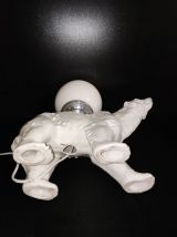 lampe ours blanc céramique