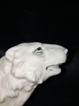 lampe ours blanc céramique