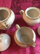 Service à thé porcelaine blanche Limoges