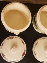 2 Terrines foie gras Sarreguemines décor Saverne