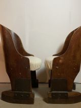 PAIRE DE FAUTEUILS DE CINEMA