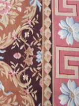 Tapis vintage Français Aubusson fait main, 1Q22