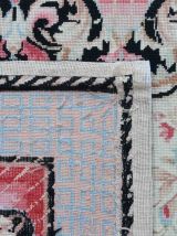 Tapis vintage Anglais Needlepoint fait main, 1P144