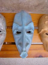 Collection de six masques vintage