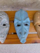 Collection de six masques vintage