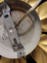 appliques feuilles murales dorées