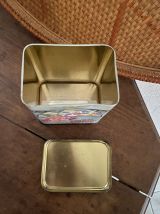 Boîte anglaise au décor de fruits , années 70.