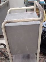 Table chevet d'hôpital années 50 métal 