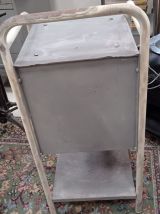 Table chevet d'hôpital années 50 métal 