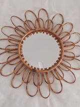 Miroir bambou vintage 