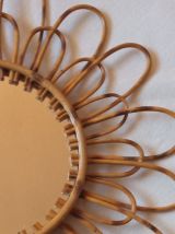 Miroir bambou vintage 