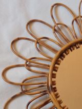 Miroir bambou vintage 