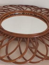 Miroir bambou vintage 