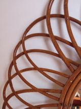 Miroir bambou vintage 