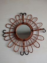 Miroir bambou vintage 