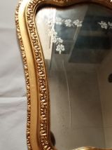 Miroir ancien doré bois