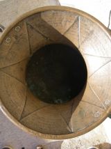 Chaudron en cuivre martelé oriental