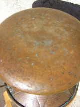 Chaudron en cuivre martelé oriental