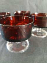 Lot 4 coupes Luminarc 1970