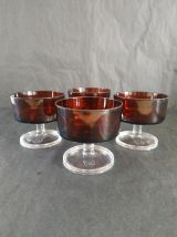 Lot 4 coupes Luminarc 1970