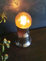 Lampe industrielle vintage métal ronde moulin à café "Elau"