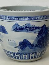 Grand cache Pot en porcelaine de Chine