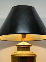 Lampe métal doré vintage 70's