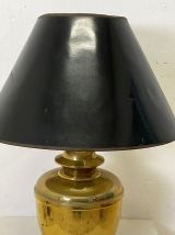 Lampe métal doré vintage 70's