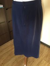 jupe plissée bleue vintage
