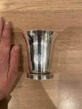 Timbale en métal blanc argenté Ravinet Denfert