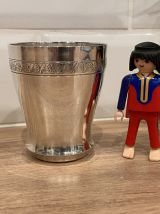 Timbale en métal argenté Noël Collet