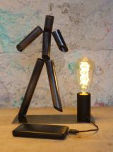 LAMPE 5 VOLTS - SCULPTURE -  