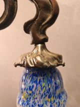 grande lampe bronze art nouveau  non signé,39x24,,,bon etat 