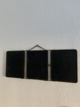 Miroir triptyque barbier Le Solide Paris vintage 1930 - 30 x