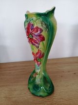 Vases art nouveau barbotine 1900 (la paire)