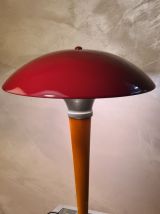 lampe champignon  dit (paquebot)  bordeau  et grise metal  e