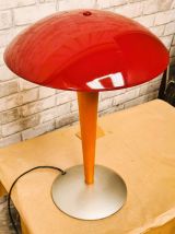 lampe champignon  dit (paquebot)  bordeau  et grise metal  e