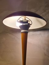 lampe champignon  dit (paquebot)  bordeau  et grise metal  e