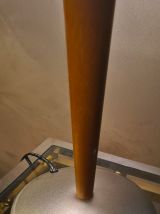 lampe champignon  dit (paquebot)  bordeau  et grise metal  e