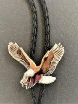 Cravate texane western Bolo tie mixte Vintage