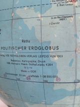 Globe vintage 1973 terrestre de Räth ex-RDA - 48 cm